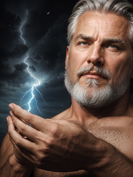 00142-2817235467-Zeus is the god of thunder and Lightning, 1185 years old man, bearded, gray-haired, pumped up, in the clouds holding lightning i.jpg
